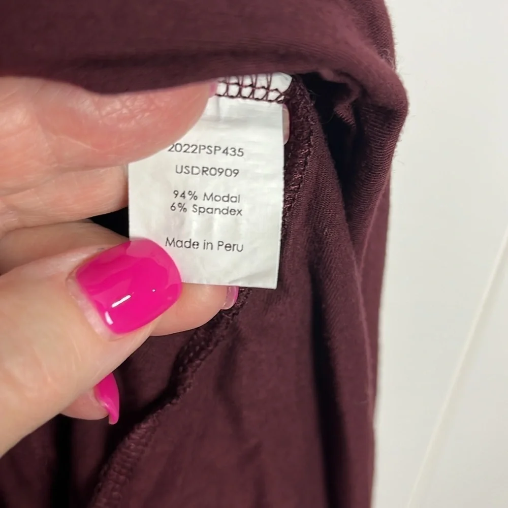 Universal Standard Womens Dress 2XS Burgundy Sleeveless Maxi Pockets Hi-Low New - Picture 7 of 12